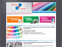 Tablet Screenshot of carnets-liasses.com